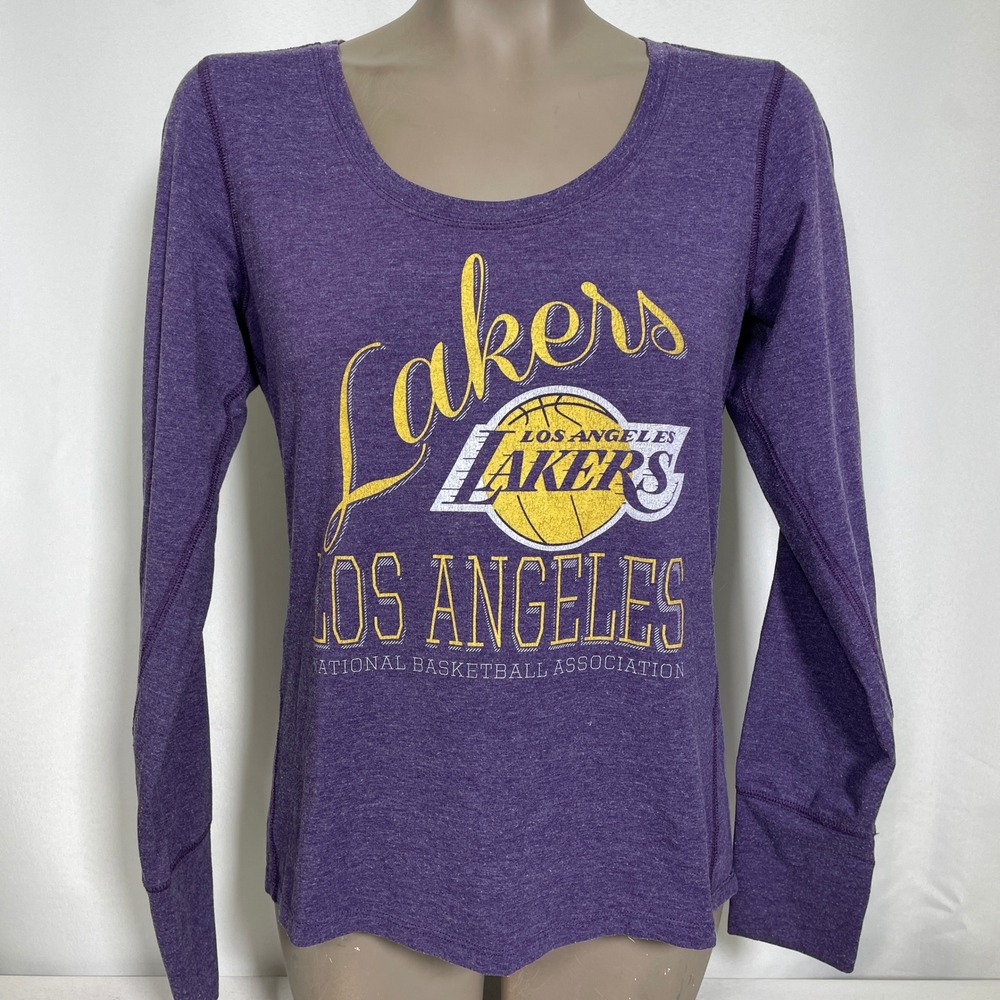 Los Angeles Lakers NBA '47 Forward Purple Long Sleeve T-Shirt Women's MEDIUM
